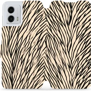 Pouzdro na mobilní telefon Flipové pouzdro Mobiwear - Motorola Moto G53 5G - VA52S V koruně stromu (Knížkové flip pouzdro, obal, kryt na mobil Motorola Moto G53 5G - VA52S V koruně stromu, materiál Umělá kůže + TPU - ochrana 360°, stojánek, silikonová vanička, magnetické zavírání)