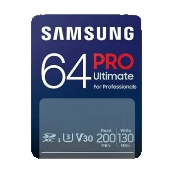 Paměťová karta Samsung SDXC 64GB PRO ULTIMATE + USB adaptér MB-SY64SB/WW