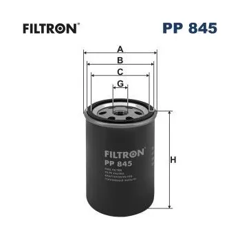 Filtr do auta Palivový filtr FILTRON PP 845