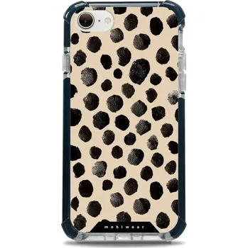 Pouzdro na mobilní telefon Odolný obal Mobiwear MagSafe Elite Bumper - Apple iPhone 7 / 8 / SE 2020 / SE 2022 - DA50D Černé puntíky (Odolný kryt, pouzdro, obal Mobiwear Elite Bumper na mobil Apple iPhone 7 / 8 / SE 2020 / SE 2022 - DA50D Černé puntíky, materiál Plast + TPU silikon
