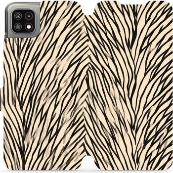 Pouzdro na mobilní telefon Flipové pouzdro Mobiwear - Samsung Galaxy A22 5G - VA52S V koruně stromu (Knížkové flip pouzdro, obal, kryt na mobil Samsung Galaxy A22 5G - VA52S V koruně stromu, materiál Umělá kůže + TPU - ochrana 360°, stojánek, silikonová vanička, magnetické zavírání