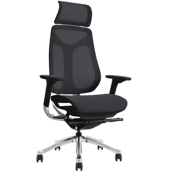 ANGEL, židle kancelářská, kříž ALU, černá