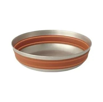 Kempingové nádobí Sea to Summit Detour Stainless Steel Collapsible Bowl - L Bombay Brown hnědá