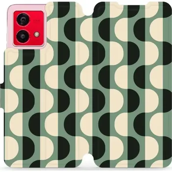 Pouzdro na mobilní telefon Flipové pouzdro Mobiwear - Motorola Moto G84 - VA56S Magické vlnky (Knížkové flip pouzdro, obal, kryt na mobil Motorola Moto G84 - VA56S Magické vlnky, materiál Umělá kůže + TPU - ochrana 360°, stojánek, silikonová vanička, magnetické zavírání)