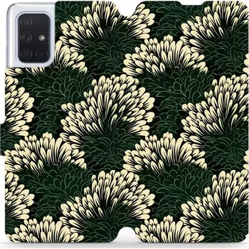 Pouzdro na mobilní telefon Flipové pouzdro Mobiwear - Samsung Galaxy A71 - VA45S Travina (Knížkové flip pouzdro, obal, kryt na mobil Samsung Galaxy A71 - VA45S Travina, materiál Umělá kůže + TPU - ochrana 360°, stojánek, silikonová vanička, magnetické zavírání)