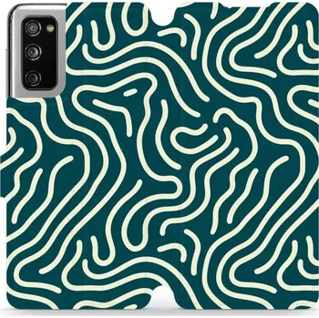 Pouzdro na mobilní telefon Flipové pouzdro Mobiwear - Samsung Galaxy S20 FE - VA61S Béžové linky (Knížkové flip pouzdro, obal, kryt na mobil Samsung Galaxy S20 FE - VA61S Béžové linky, materiál Umělá kůže + TPU - ochrana 360°, stojánek, silikonová vanička, magnetické zavírání)