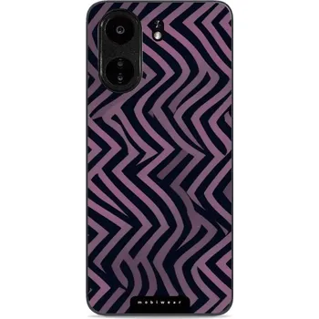 Pouzdro na mobilní telefon Lesklý kryt Mobiwear Glossy - Xiaomi Redmi 13C / Poco C65 - GA55G Fialové klikyháky (Prémiové lesklé pouzdro, obal, kryt Mobiwear Glossy na mobil Xiaomi Redmi 13C / Poco C65 - GA55G Fialové klikyháky, materiál Plast + TPU silikon - krytí po všech stranách