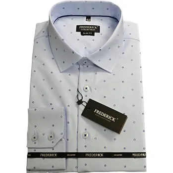 Pánská košile Pánská košile s dlouhým rukávem - střih SLIM - vzor F674 - 46