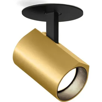 Wever & Ducré Polovestavný nastavitelný reflektor Ceno 1.0 Barva: Černá / Zlatá, Teplota chromatičnosti: 3000 Kelvinů 176161K5