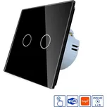 WELAIK skleněný dotykový vypínač kompletní ř.5 WiFi- černý