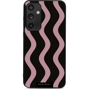 Pouzdro na mobilní telefon Lesklý kryt Mobiwear Glossy - Samsung Galaxy A35 5G - GA54G Fialové vlnky (Prémiové lesklé pouzdro, obal, kryt Mobiwear Glossy na mobil Samsung Galaxy A35 5G - GA54G Fialové vlnky, materiál Plast + TPU silikon - krytí po všech stranách, neošoupatelný)