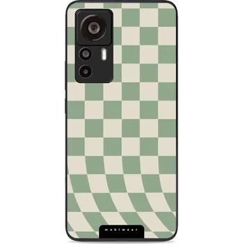 Pouzdro na mobilní telefon Lesklý kryt Mobiwear Glossy - Xiaomi 12T / 12T Pro - GA58G Zelená a béžová šachovnice (Prémiové lesklé pouzdro, obal, kryt Mobiwear Glossy na mobil Xiaomi 12T / 12T Pro - GA58G Zelená a béžová šachovnice, materiál Plast + TPU silikon - krytí po všech)