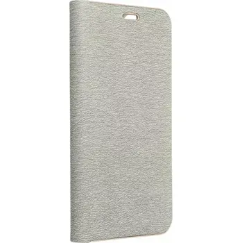 Pouzdro na mobilní telefon Luxusní flip pouzdro Coolcase Luna na mobil Samsung Galaxy A15 / A15 5G Šedé (Flipové knížkové vyklápěcí luxusní Luna pouzdro na mobilní telefon Samsung Galaxy A15 / A15 5G Šedé)