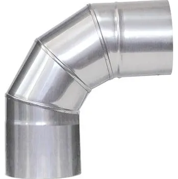 Kouřovod Komínové nerezové koleno 87° - ø 110mm, tl. mat. 0,8mm