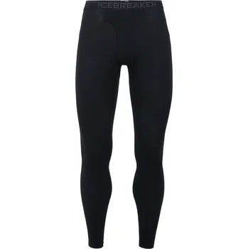 Pánské oblečení pánské merino spodky ICEBREAKER Mens 200 Oasis Leggings w Fly, Black velikost: L