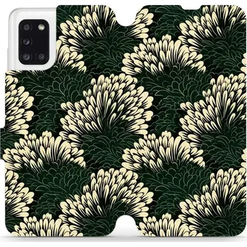 Pouzdro na mobilní telefon Flipové pouzdro Mobiwear - Samsung Galaxy A31 - VA45S Travina (Knížkové flip pouzdro, obal, kryt na mobil Samsung Galaxy A31 - VA45S Travina, materiál Umělá kůže + TPU - ochrana 360°, stojánek, silikonová vanička, magnetické zavírání)