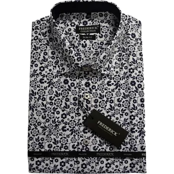 Pánská košile Pánská košile s krátkým rukávem - střih SLIM - vzor F362 - 41