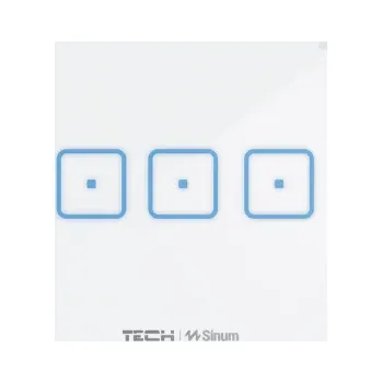 Zabezpečovací technika TECH STEROWNIKI Bezdrátový třípólový přepínač černý WS-03 Tech Controls