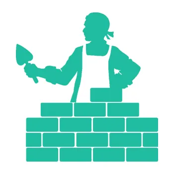 Samolepící dekorace SAMOLEPKA Zedník 001 levá cihlová zeď (25 - tyrkysová) NA AUTO, NÁLEPKA, FÓLIE, POLEP, TUNING, VLASTNÍ TEXT, TISK, AUTOSAMOLEPKY.cz, POLEPY, OBRÁZEK, LOGO, SAMOLEPKY