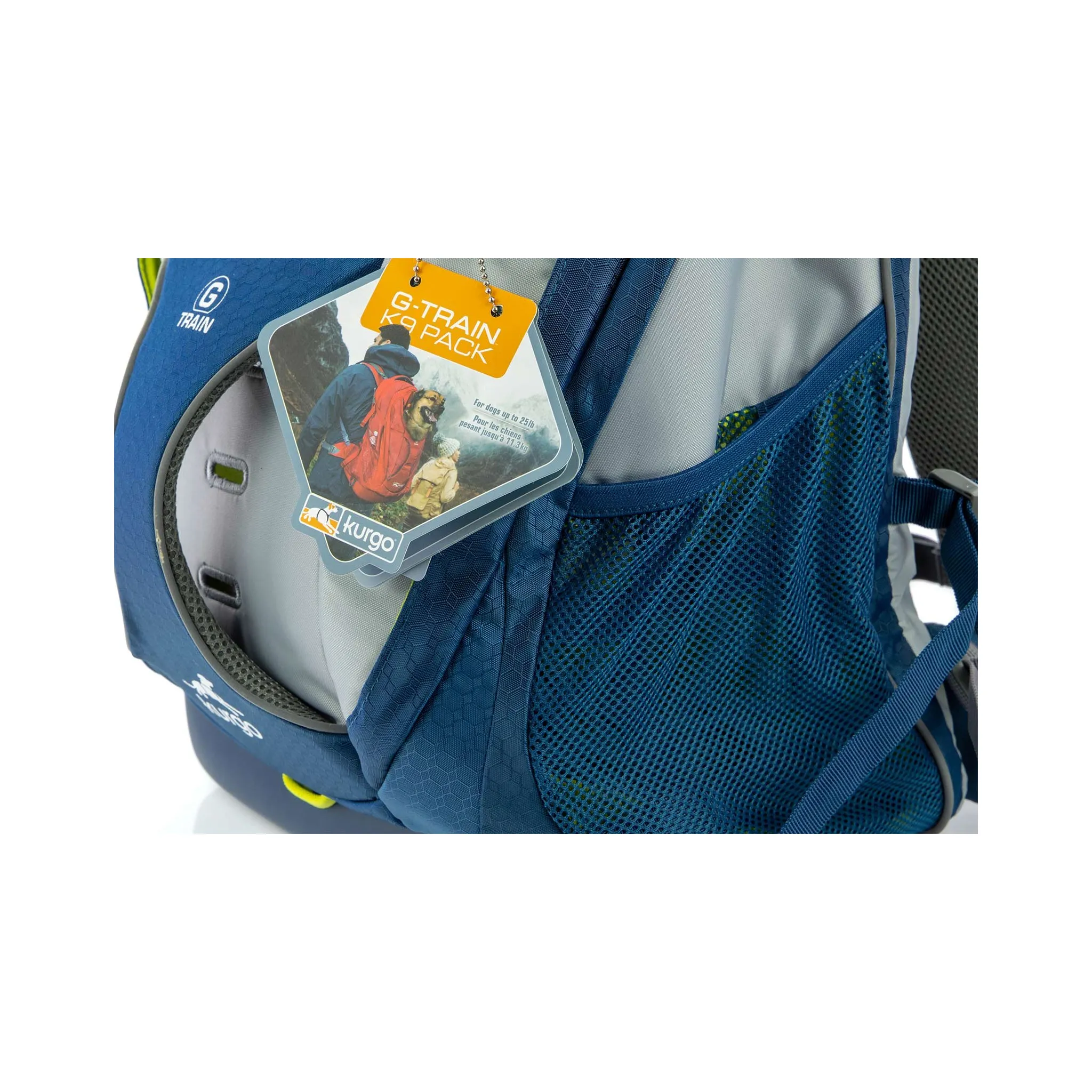 Fotografie 16 - Psí batoh Kurgo G-Train Dog Carrier Backpack 53,34 x 33,02 x 25,4 cm inkoustově modrý
