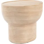 Béžový mramorový odkládací stolek ZUIVER NOBLE 42 x 50 cm