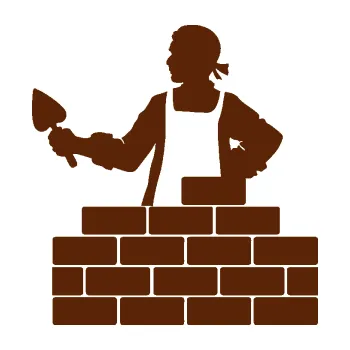 Samolepící dekorace SAMOLEPKA Zedník 001 levá cihlová zeď (15 - hnědá) NA AUTO, NÁLEPKA, FÓLIE, POLEP, TUNING, VLASTNÍ TEXT, TISK, AUTOSAMOLEPKY.cz, POLEPY, OBRÁZEK, LOGO, SAMOLEPKY