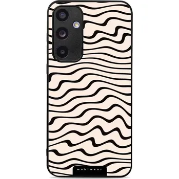 Pouzdro na mobilní telefon Lesklý kryt Mobiwear Glossy - Samsung Galaxy A35 5G - GA62G Vlnky na béžové (Prémiové lesklé pouzdro, obal, kryt Mobiwear Glossy na mobil Samsung Galaxy A35 5G - GA62G Vlnky na béžové, materiál Plast + TPU silikon - krytí po všech stranách, neošoupatelný)