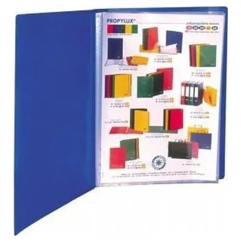 Katalogová kniha "Standard", modrá, 40 kapes, A4, VIQUEL