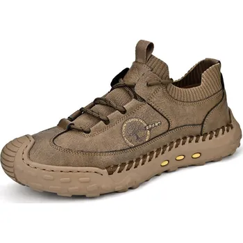 Pánská běžecká obuv Outdoorové tenisky MIX587 Barva: Khaki, Velikost: 38