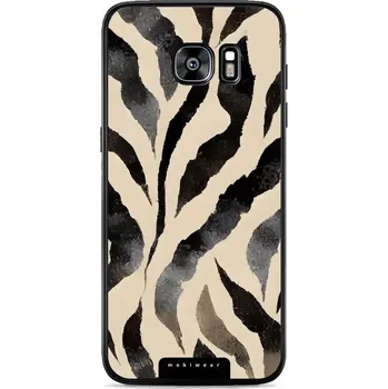 Pouzdro na mobilní telefon Lesklý kryt Mobiwear Glossy - Samsung Galaxy S7 Edge - GA53G Zebří (Prémiové lesklé pouzdro, obal, kryt Mobiwear Glossy na mobil Samsung Galaxy S7 Edge - GA53G Zebří, materiál Plast + TPU silikon - krytí po všech stranách, neošoupatelný potisk, tenké)