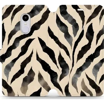 Pouzdro na mobilní telefon Flipové pouzdro Mobiwear - Xiaomi Redmi Note 4 Global - VA53S Zebří (Knížkové flip pouzdro, obal, kryt na mobil Xiaomi Redmi Note 4 Global - VA53S Zebří, materiál Umělá kůže + TPU - ochrana 360°, stojánek, silikonová vanička, magnetické zavírání)