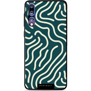 Pouzdro na mobilní telefon Lesklý kryt Mobiwear Glossy - Huawei P20 Pro - GA61G Béžové linky (Prémiové lesklé pouzdro, obal, kryt Mobiwear Glossy na mobil Huawei P20 Pro - GA61G Béžové linky, materiál Plast + TPU silikon - krytí po všech stranách, neošoupatelný potisk, tenké)