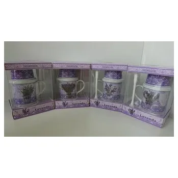 Hrnek s pokličkou levandule