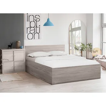 Postel Postel Sofia s laťkovým roštem a matrací Coco Maxi 160 x 200 cm dub lanýž