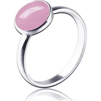 Prsten NUBIS® Stříbrný prsten s růžovým kamenem - velikost 59 - NBP82-59