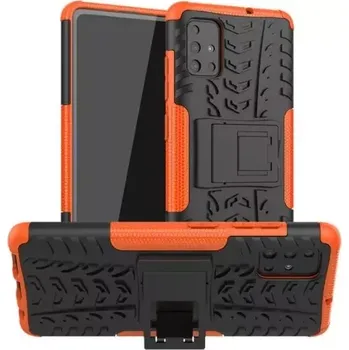Pouzdro na mobilní telefon Odolné pouzdro PANZER CASE NEO na mobil Samsung Galaxy M31s Oranžové (Odolný kryt či obal Panzer na mobil Samsung Galaxy M31s se stojánkem - Oranžový)