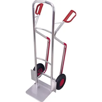 Rudl Rudl VARIOfit, hliníkový s kluznými ližinami, nosnost 200 kg, lopata 320 x 250 mm, bantamová kola