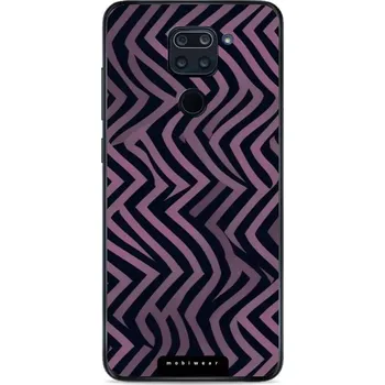 Pouzdro na mobilní telefon Lesklý kryt Mobiwear Glossy - Xiaomi Redmi Note 9 - GA55G Fialové klikyháky (Prémiové lesklé pouzdro, obal, kryt Mobiwear Glossy na mobil Xiaomi Redmi Note 9 - GA55G Fialové klikyháky, materiál Plast + TPU silikon - krytí po všech stranách, neošoupatelný)