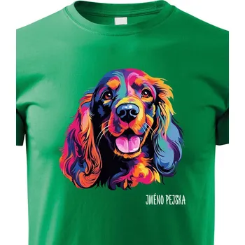 Chlapecké tričko Dětské tričko Anglický kokršpaněl, Barva Zelená, Velikost 146 cm/10 roků, Canvas Dětské tričko 2447