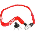 Zámek na jízdní kolo P2R AVENIR 4*1100 mm, řetězový, red