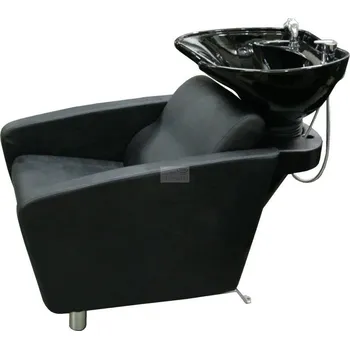Kadeřnické křeslo Kadeřnický mycí box Forte černý