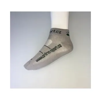 Pánské ponožky MOOSE SMILE OS Bavlna šedá-zelená vel.XS (EU36-37); Šedá ponožky