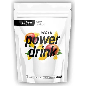 Edgar Powerdrink Vegan 1500g Varianta: mango + šťavnatá tyčinka ZDARMA