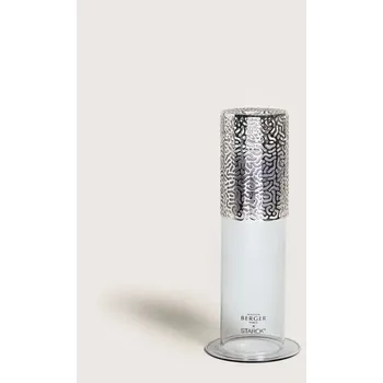 Svíčka Starck svícen + svíčka Peau de Pierre/Tvář z kamene 120g šedá - Maison Berger Paris