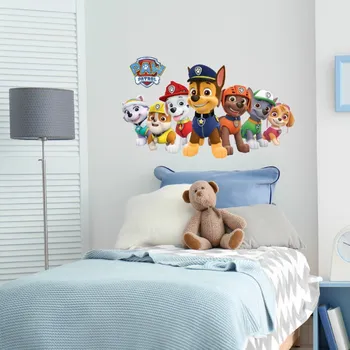 Samolepící dekorace Samolepka na zeď "PAW patrol 3" 70x42,5 cm