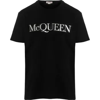 Pánské tričko ALEXANDER MCQUEEN Logo Black tričko M Černá