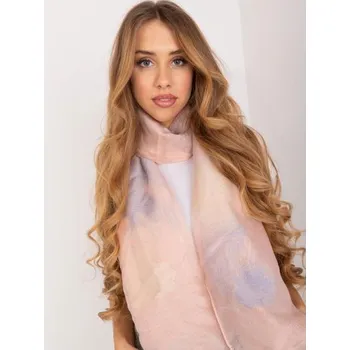 Šátek Dámská šála z hedvábné směsi vzorovaná broskvová