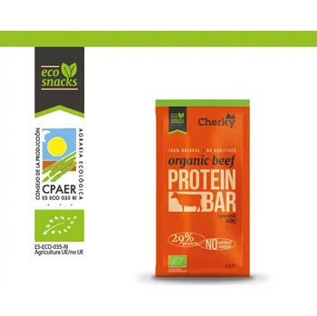Cherky bio proteinová hovězí tyčinka španělské barbecue 35 g