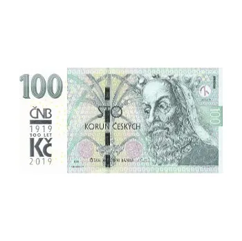 100 Kč - Vzor 2018 s přítiskem 100. výročí měnové odluky