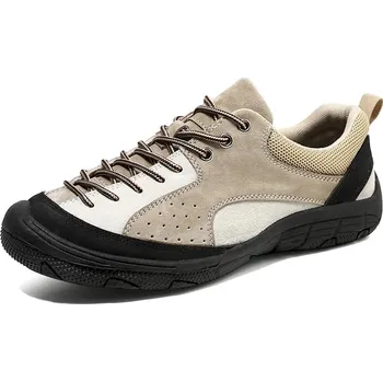 Pánská běžecká obuv Outdoorové tenisky MIX588 Barva: Khaki, Velikost: 47